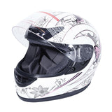 TCMT Adult Pink Butterfly Full Face DOT Motorcycle Helmet