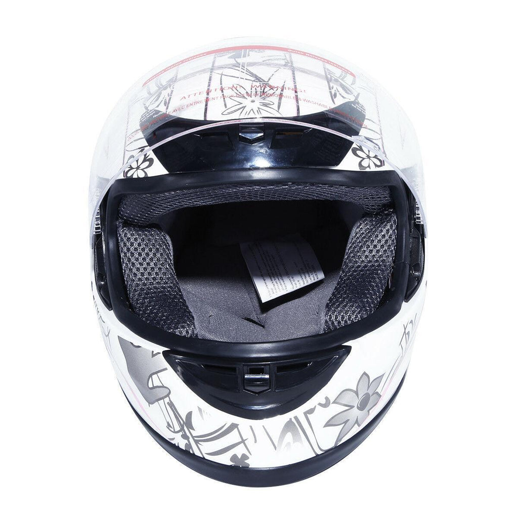 butterfly motorcycle helmet TCMT Adult Pink Butterfly Full Face DOT Motorcycle Helmet, L