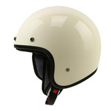 TCMT Adult 3/4 Open Face DOT Motorcycle Vintage Retro Helmet White - TCMTMOTOR