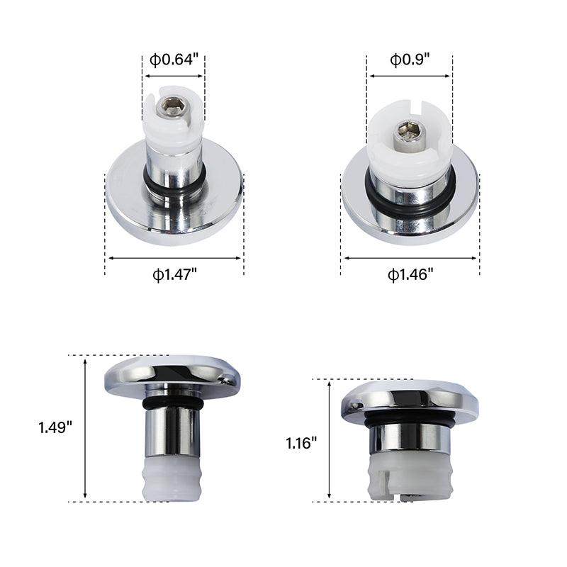 TCMT Aluminum Front Axle Nut Covers Bolt Fit For Harley