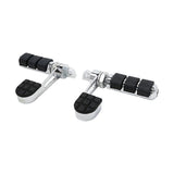 TCMT Anti Vibration Chrome Stirrup Heel Foot Rest Pegs Fit For Harley Softail - TCMT