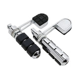 TCMT Anti Vibration Chrome Stirrup Heel Foot Rest Pegs Fit For Harley Softail - TCMT