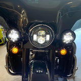 TCMT Auxiliary Light Bracket Spot Fog Light Turn Signal Fit For Harley Road King '94-'13,Electra Glide '97-'13 - TCMT