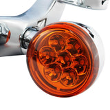 TCMT Auxiliary Light Bracket Spot Fog Light Turn Signal Fit For Harley Road King '94-'13,Electra Glide '97-'13 - TCMT