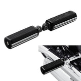 TCMT Black Male Mount Foot Pegs Footrests Fit For Harley Touring - TCMT