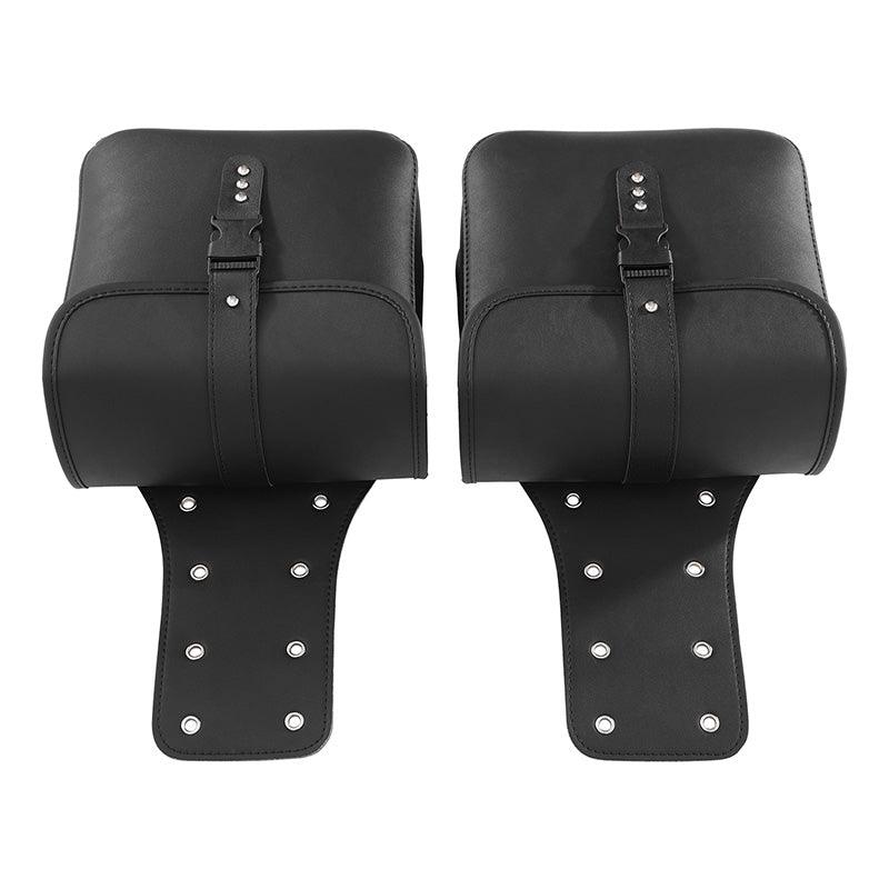 TCMT Black PU Leather Saddlebags Side Bag Fit For Harley Sportster