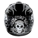 TCMT Black Skull Youth Kids DOT Motocross Off-Road Helmet - TCMT