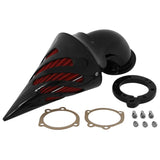 TCMT Black Spike Air Cleaner Filter Kit Fit For Harley S&S EVO CV Carburetor Custom - TCMT