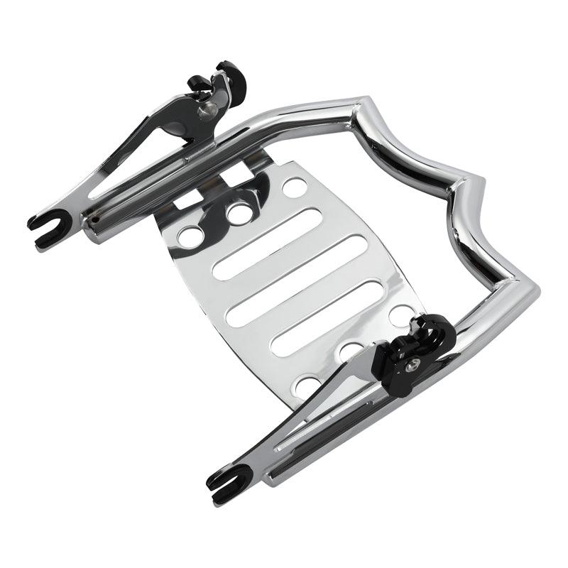 TCMT Black/Chrome Luggage Rack Fit For Harley Touring '09-'25