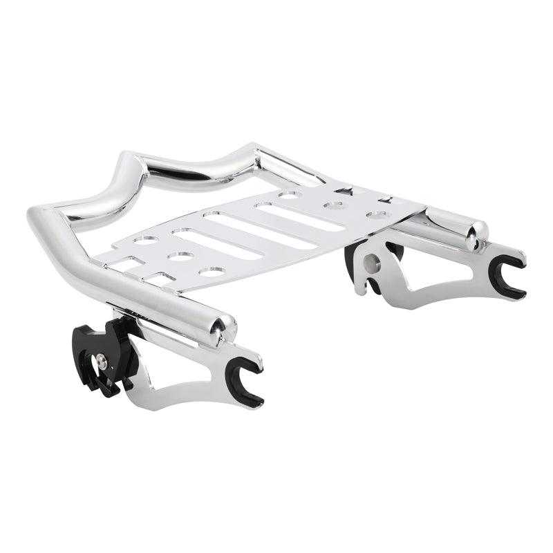 TCMT Black/Chrome Luggage Rack Fit For Harley Touring '09-'25