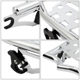 TCMT Black/Chrome Luggage Rack Fit For Harley Touring '09-'25 - TCMT