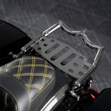 TCMT Black/Chrome Luggage Rack Fit For Harley Touring '09-'25 - TCMT