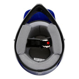 TCMT Blue Flame Youth Kids DOT Motocross Off-Road Helmet - TCMT