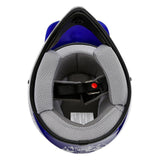 TCMT Blue Skull Youth Kids DOT Motocross Off-Road Helmet - TCMT