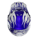 TCMT Blue Skull Youth Kids DOT Motocross Off-Road Helmet - TCMT