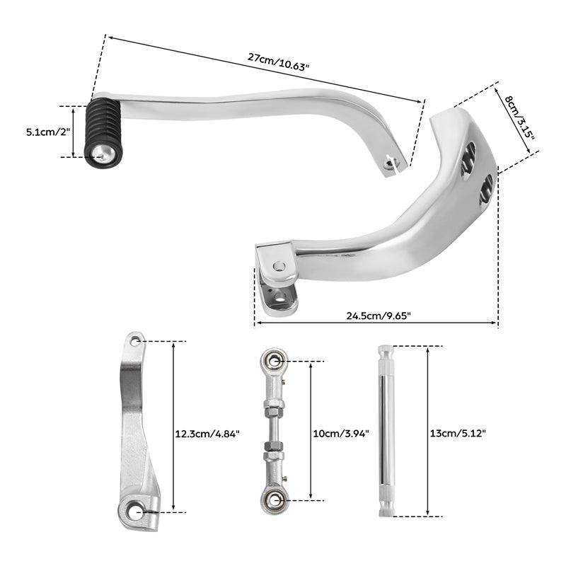 TCMT Chrome Mid Controls Shift Side Set Fits For Harley Sport