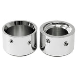 TCMT Chrome Rear Axle Cover Cap Nuts Fit For Harley Softail '09-'17 Sportster XL '14-'22 - TCMT