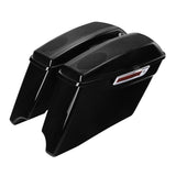 TCMT CVO Style 4" Stretched Hard Saddlebags Dual Speaker Lid Fit For Harley Touring '14-'24 - TCMT