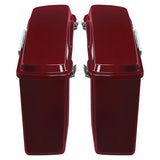 TCMT Deep Red Hard Saddlebags Fit For Harley Touring '94-'13 - TCMT