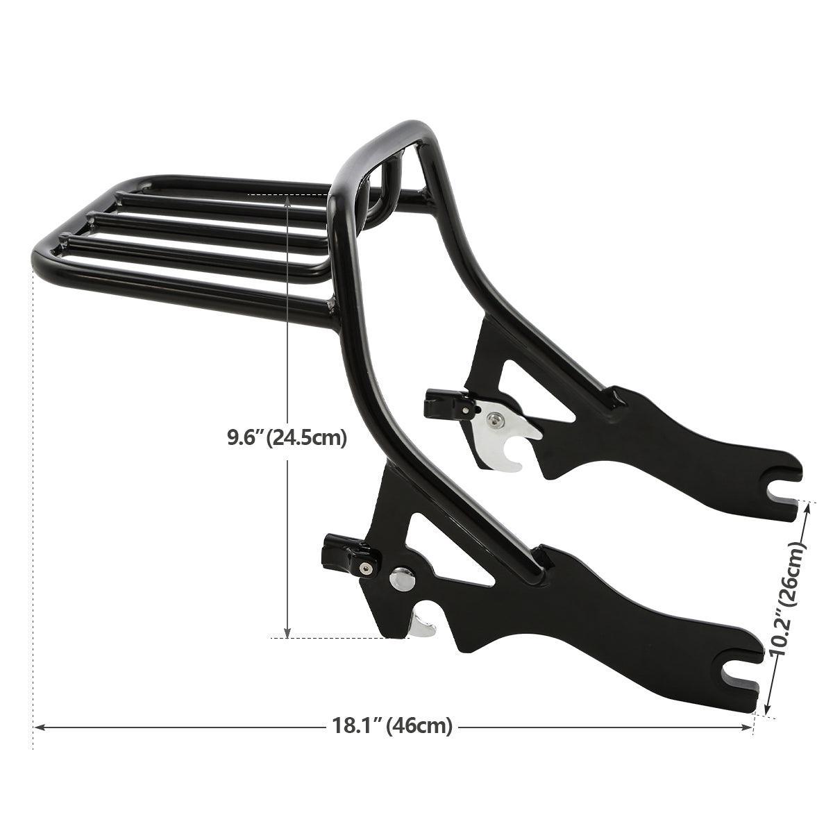 TCMT Detachable Two Up Luggage Rack Fit For Harley Softail Slim