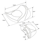 TCMT Driver & Passenger Seats Fit For Harley CVO Road Street Glide '23-'24 - TCMT