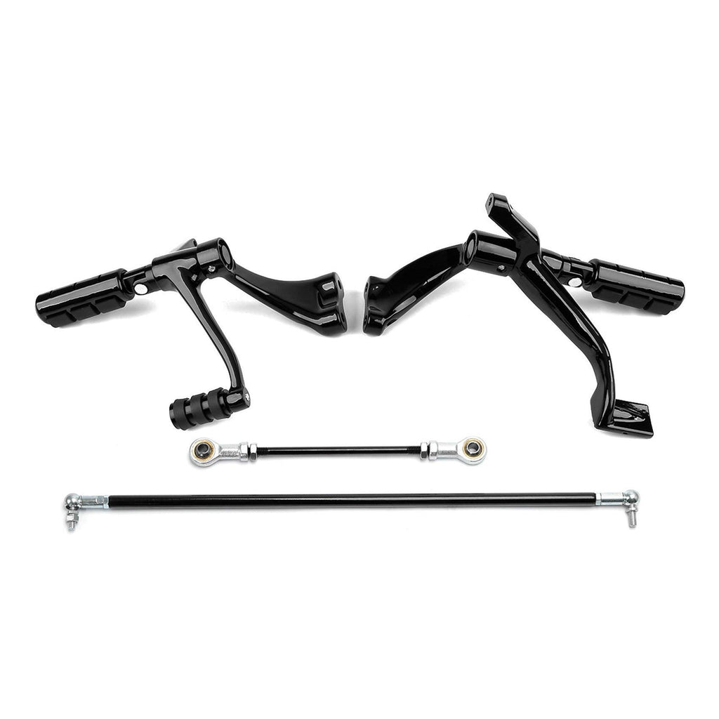 TCMT Black Forward Controls Pegs Linkage Kit For Harley Sportster 883/1200 (2004-2013)