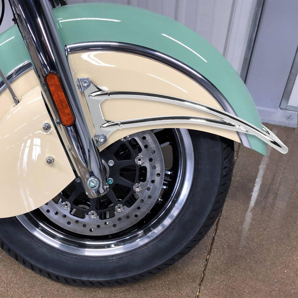 TCMT Front Fender Bumper Fit For Indian Roadmaster 2015-2022, Chieftain 2014-2022,Chief Classic 2014-2018,Springfield 2016-2022 - TCMT