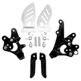 TCMT Front Foot Pegs Footrest Bracket Fit For Suzuki GSXR1000 '09-'16 GSXR600 '11-'18 - TCMT