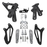 TCMT Front Footpegs Footrest Pedals Bracket Set Fit For Yamaha YZF R7 '22-'23 - TCMT