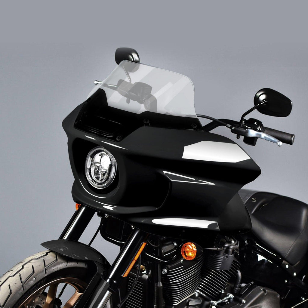 Low Rider Windscreen TCMT Front Headlight Fairing & Windshield Fit For Harley Low Rider ST ...
