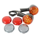 TCMT Front LED Turn Signals Light Bracket Fit For Harley Sportster XL883 XL1200 '92-'23 - TCMT