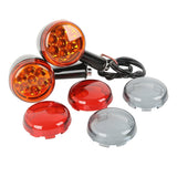 TCMT Front LED Turn Signals Light Bracket Fit For Harley Sportster XL883 XL1200 '92-'23 - TCMT