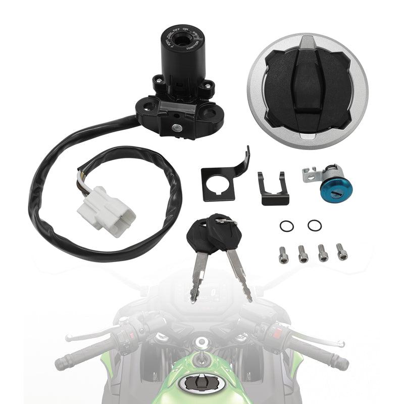 TCMT Fuel Gas Ignition Switch Key Seat Lock Fit For Kawasaki Ninja