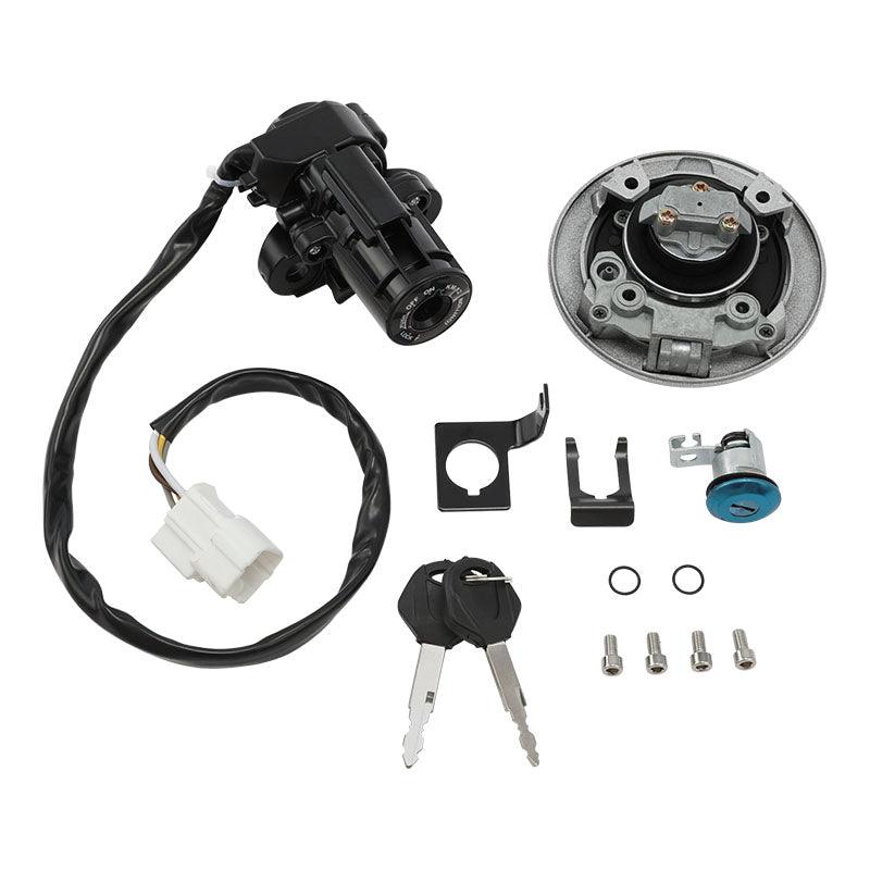Ignition Switch & Fuel Gas Cap Lock Set For Kawasaki KLR 650 (1987-2007)