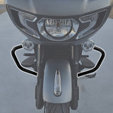 TCMT Gloss Black/Chrome Engine Guard Crash Bar Fit For Indian '20-'26 - TCMT