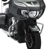 TCMT Gloss Black/Chrome Engine Guard Crash Bar Fit For Indian '20-'26 - TCMT