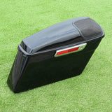 TCMT Glossy Black Hard Saddlebags 5"x7" Speaker Lids Fit For Harley Touring '14-'23 - TCMT