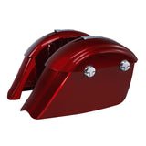TCMT Hard Saddlebags w/ Electronic Latch Audio Lid Fit For Indian - TCMT