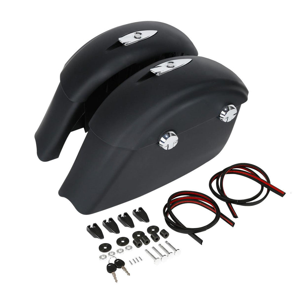 TCMT Hard Saddlebags w/ Electronic Latch Fit For Indian