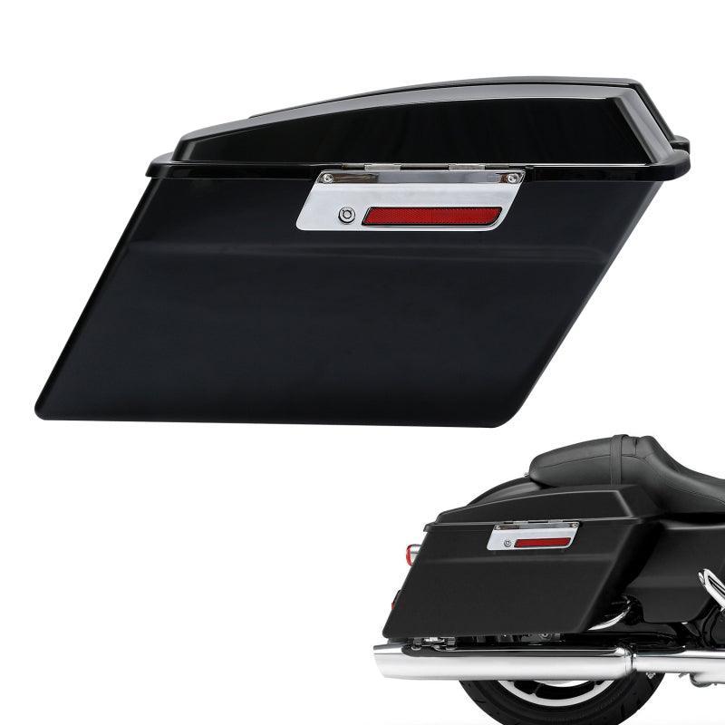 thumbnail interactive-video image 1 of Stretched Hard Saddlebags With Lids For Harley Touring Road King 1993-2013 1 of 5