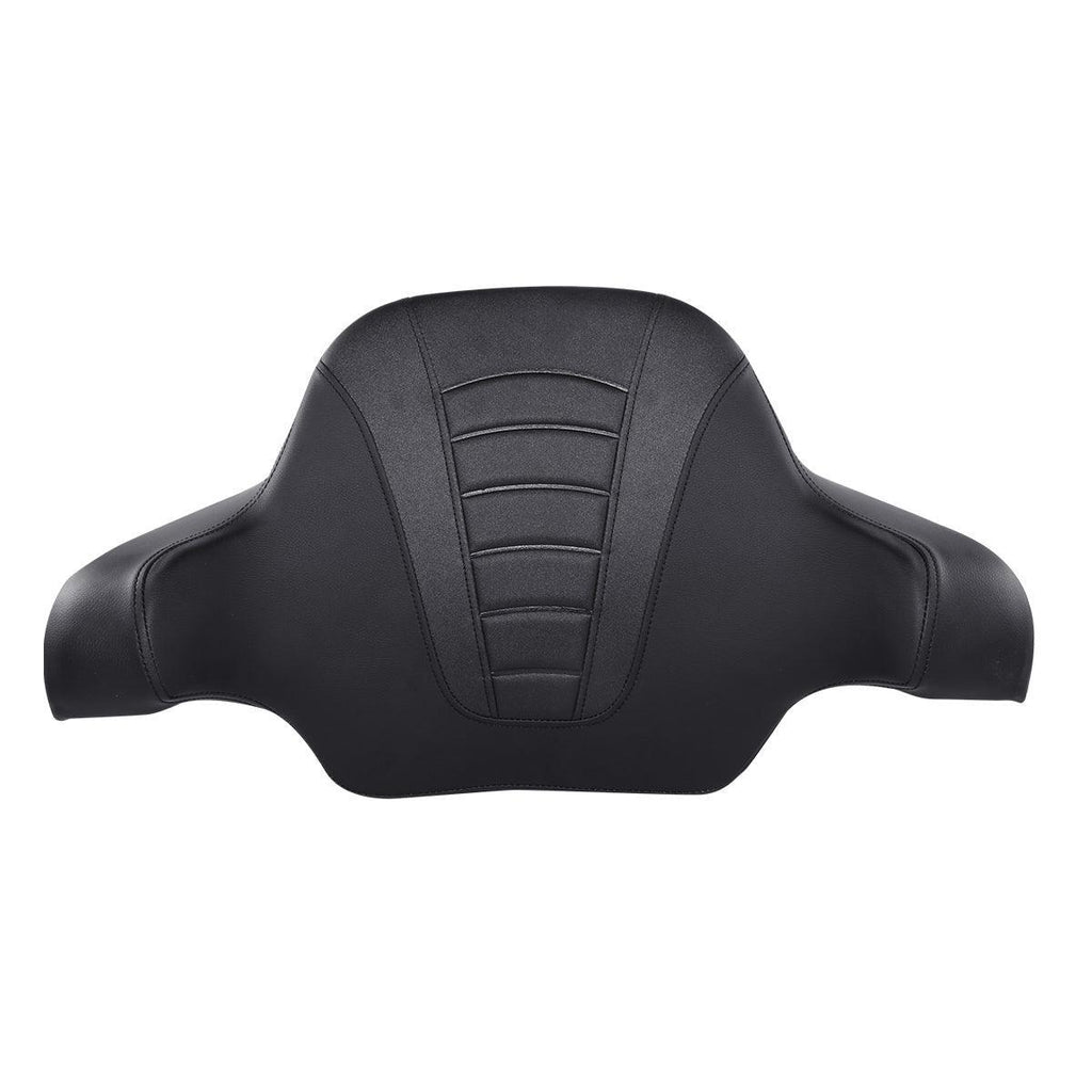 Black Chopped Trunk With Backrest & Rack For Harley Touring Street Glide 2014-2025