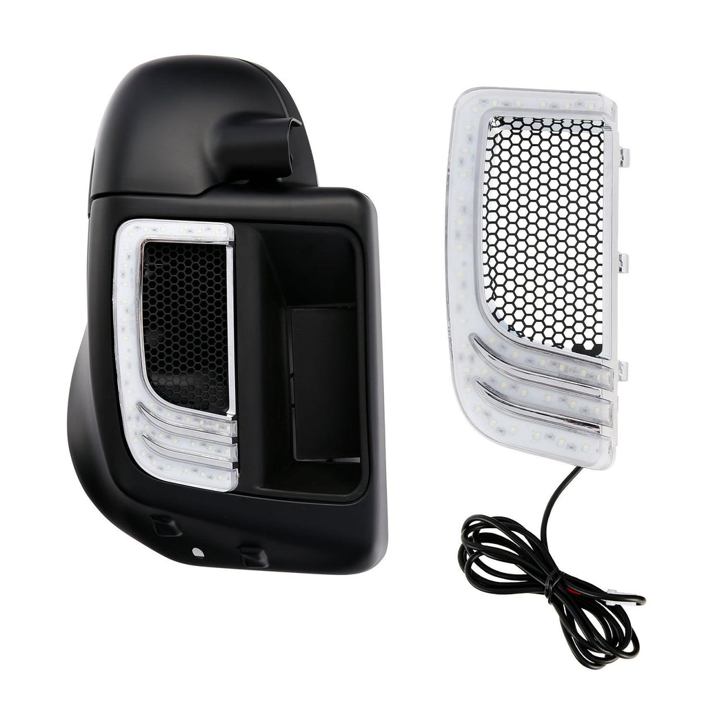 For Electra Touring 2014-2023 LED Fairing Lower Grills Turn Signal Running Light For Electra Touring 2014-2023 LED Fairing Lower Grills Turn Signal Running Light