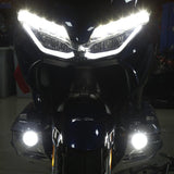 TCMT LED Foglights Kit Cool White Fit For Honda Goldwing GL1800 '18-'23 - TCMT