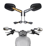 TCMT Muscle Rear View Mirrors LED Turn Signals Fit For Harley V-Rod VRSCF 2009-2017 - TCMTMOTOR