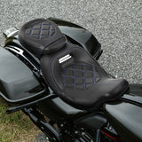 TCMT Low Profile Driver Passenger Seat Fit For Harley Touring '09-'23.5 - TCMT