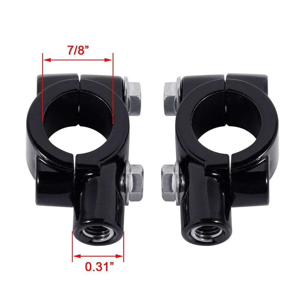 TCMT M8 22mm 7/8" Handlebar Handle Bars Mirrors Clamps On Mount Adapters - TCMT