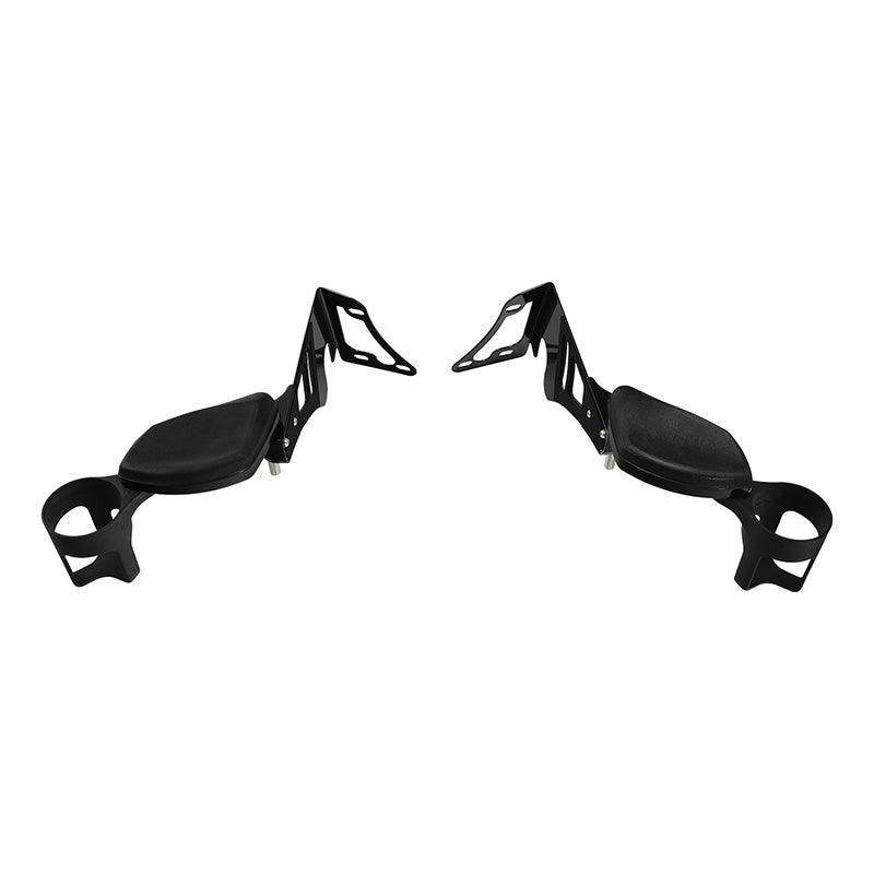 Tour Pack Arm Rests TCMT Passenger Arm Rests & Adjustable Drink Holders Fit For Harley ...
