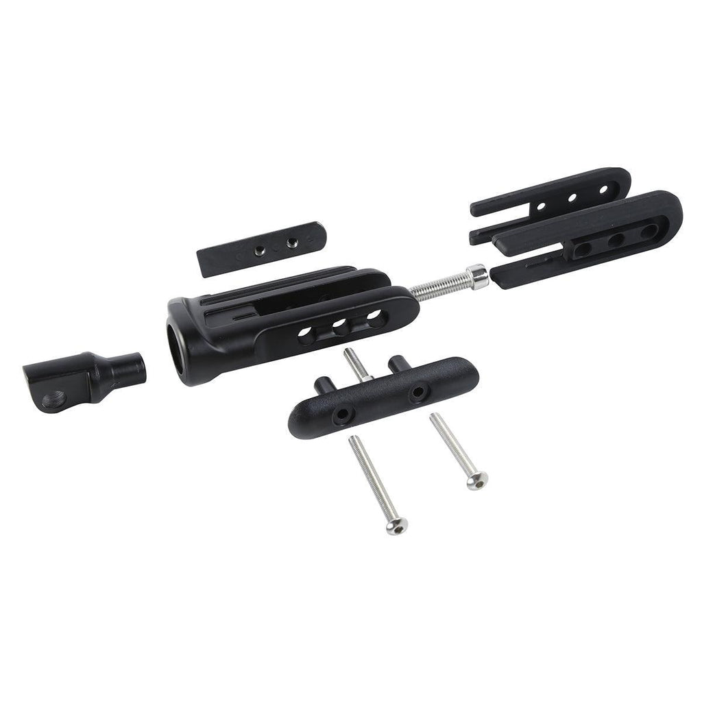 KCINT Inlay Rib Rider Footpegs – For Harley Dyna Sportster – Black CNC