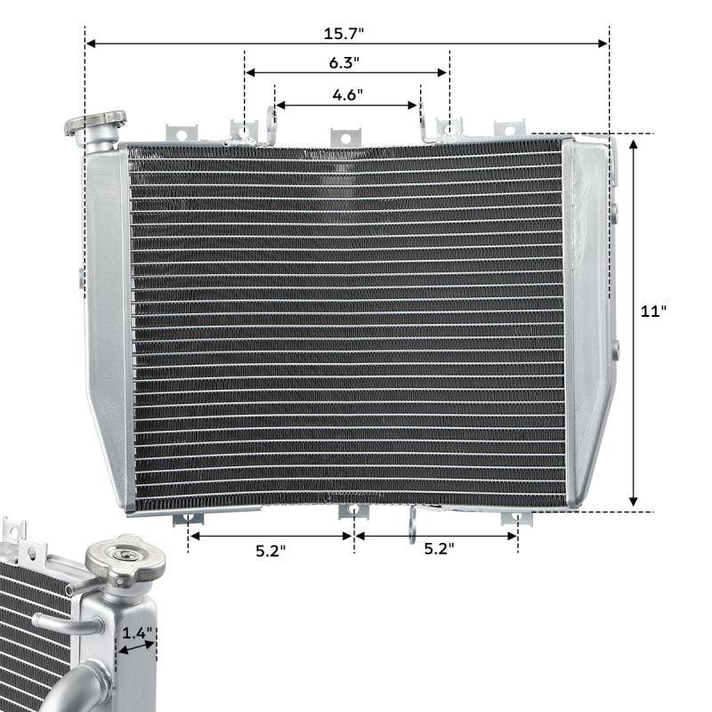 【予約中！】 Fit Cooling Cooler Engine Radiator TCMT For Ninja Kawasaki ダーツ