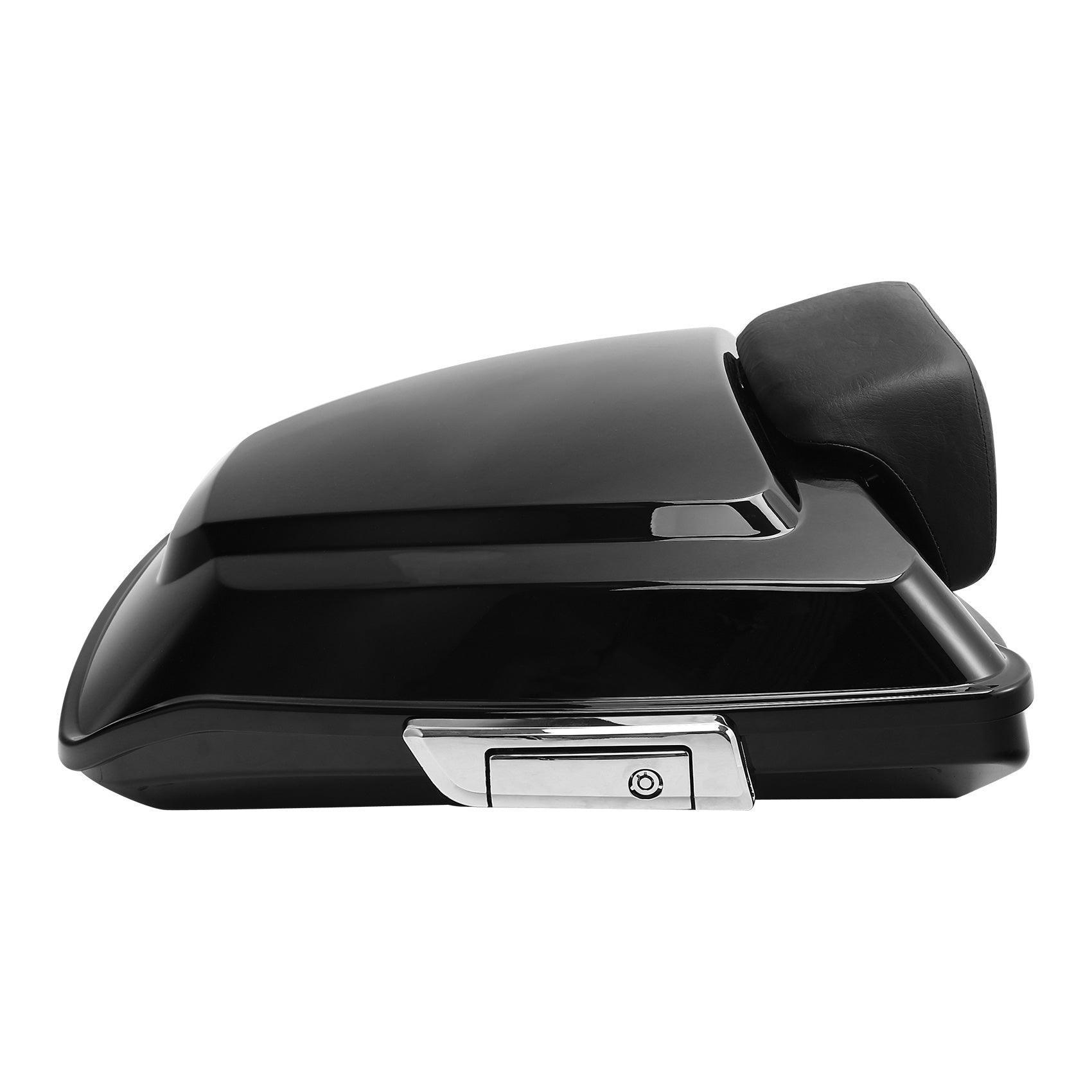 Coffre Top Case 5.5" Pour Harley Touring Road Glide - Compatible 2015-2020 - Noir ABS Avec Tapis